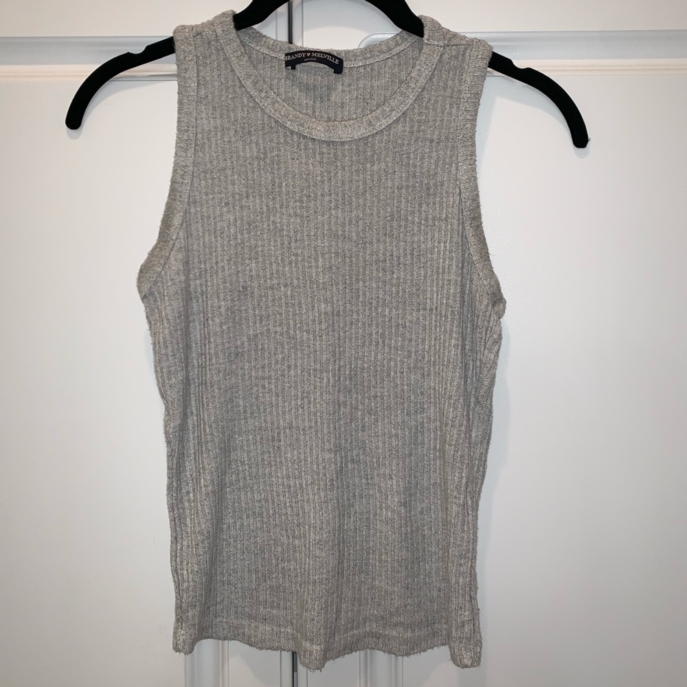 Grey Crop Top